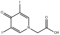 3,5-DIIODO-4-PYRIDONE-1-ACETIC ACID Structure
