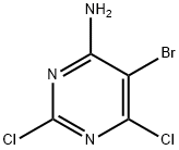 5-bromo-2,6-dichloro-pyrimidin-4-ylamine Structure