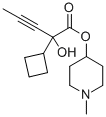1-Methyl-4-piperidyl cyclobutyl(1-propynyl)glycolate Structure