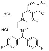 Lomerizine hydrochloride Structure