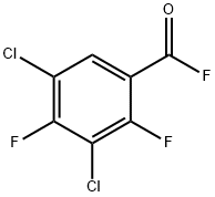 3,5-DICHLORO-2,4-DIFLUORO-BENZOYL FLUORIDE Structure