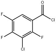 3-CHLORO-2,4,5-TRIFLUOROBENZOYL CHLORIDE Structure