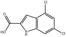 4,6-Dichloro-1H-indole-2-carboxylic acid Structure