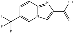 6-(TRIFLUOROMETHYL)IMIDAZO[1,2-A]PYRIDINE-2-CARBOXYLICACID Structure