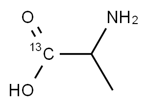 DL-ALANINE-1-13C Structure