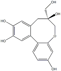 (7S)-3,7,10,11-Tetrahydroxy-7,8-dihydro-6H-dibenzo[b,d]oxocin-7-methanol Structure