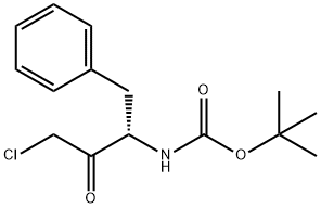 (3S)-3-(tert-Butoxycarbonyl)amino-1-chloro-4-phenyl-2-butanone Structure