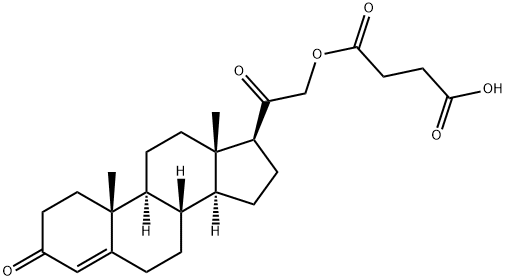 21-HYDROXYPROGESTERONE 21-HEMISUCCINATE Structure