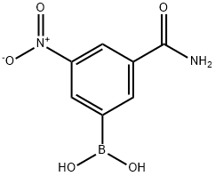 3-CARBAMOYL-5-NITROPHENYLBORONIC ACID Structure