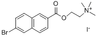 6-BROMO-2-CARBONAPHTHOXYCHOLINE IODIDE Structure