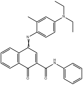 2-PHENYLCARBAMOYL-1,4-NAPHTHOQUINONE-4-(4-DIETHYLAMINO-2-METHYLPHENYL)IMINE Structure
