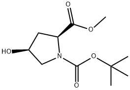 N-Boc-cis-4-Hydroxy-L-proline methyl ester Structure