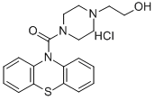 1-(2-Hydroxyethyl)-4-(phenothiazin-10-yl)carbonylpiperazine, hydrochlo ride Structure