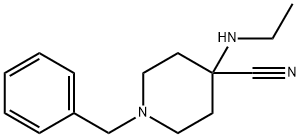 1-benzyl-4-(ethylamino)piperidine-4-carbonitrile  Structure