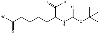 Boc-DL-2-aminoheptanedioic acid Structure