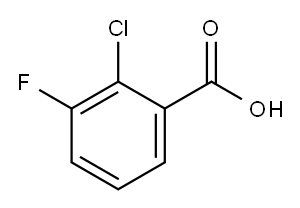 2-CHLORO-3-FLUOROBENZOIC ACID Structure