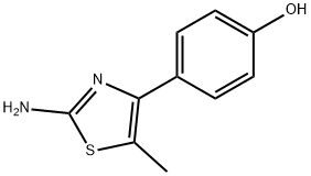 4-(4-hydroxyphenyl)-5-methyl-1,3-hiazol-2-amine  Structure