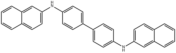 N4,N4'-DI-NAPHTHALEN-2-YL-BIPHENYL-4,4'-DIAMINE
 Structure