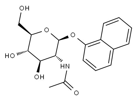 1-NAPHTHYL-N-ACETYL-BETA-D-GLUCOSAMINIDE Structure