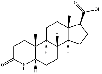 3-Oxo-4-aza-5-alpha-androstane-17-beta-carboxylic acid Structure