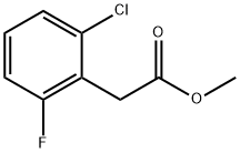 METHYL 2-CHLORO-6-FLUOROPHENYLACETATE Structure