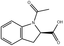 (2R)-1-ACETYL-2,3-DIHYDRO-1H-INDOLE-2-CARBOXYLIC ACID Structure