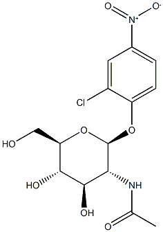 2-chloro-4-nitrophenyl-N-acetylglucosaminide Structure