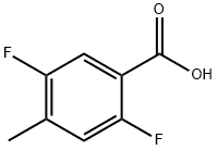2,5-Difluoro-4-methylbenzoic acid Structure