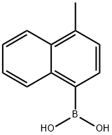 (4-METHYL-1-NAPHTHALENE)BORONIC ACID Structure