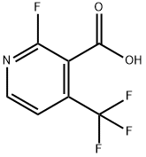 2-Fluoro-4-(trifluoromethyl)pyridine-3-carboxylicacid Structure