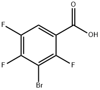 3-Bromo-2,4,5-trifluorobenzoic acid Structure