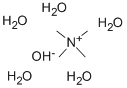 Tetramethylammonium hydroxide pentahydrate Structure