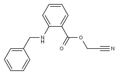 2-(Benzylamino)benzoic acid cyanomethyl ester Structure