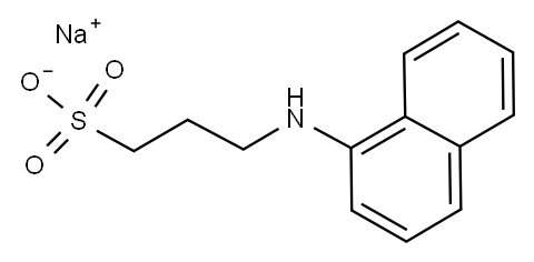 N-(1-NAPHTHYL)-3-AMINOPROPANESULFONIC ACID SODIUM SALT Structure