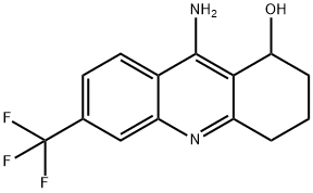 1-Acridinol, 1,2,3,4-tetrahydro-9-amino-6-(trifluoromethyl)- Structure