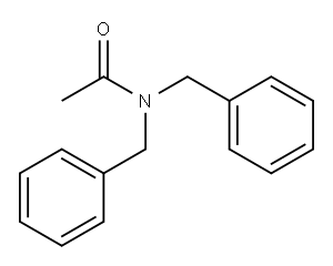 N,N-bis(phenylmethyl)acetamide Structure