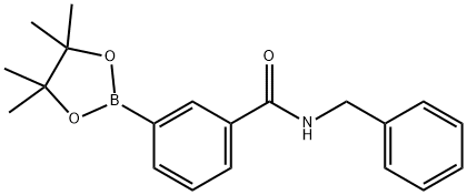 3-(Benzylaminocarbonyl)benzeneboronic acid pinacol ester Structure