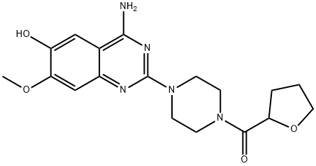 [4-(4-AMino-6-hydroxy-7-Methoxy-2-quinazolinyl)-1-piperazinyl](tetrahydro-2-furanyl)Methanone Structure