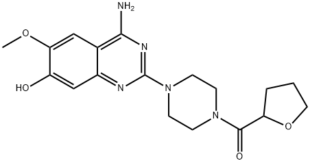 [4-(4-AMino-7-hydroxy-6-Methoxy-2-quinazolinyl)-1-piperazinyl](tetrahydro-2-furanyl)Methanone Structure