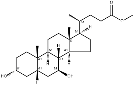 Deoxyursocholic acid methyl ester Structure