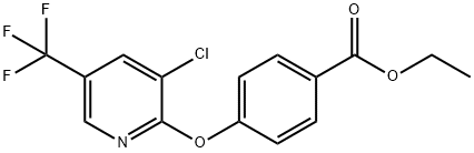 3-CHLORO-2-[4-(ETHOXYCARBONYL)PHENOXY]-5-(TRIFLUOROMETHYL)PYRIDINE Structure