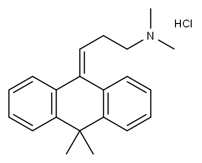 Melitracen hydrochloride  Structure