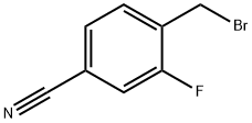 2-Fluoro-4-cyanobenzyl bromide Structure