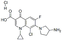 Clinafloxacin hydrochloride Structure