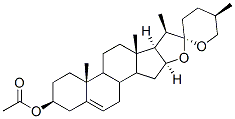 (20R,25R)-spirost-5-en-3beta-yl acetate  Structure