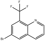 6-Bromo-8-(trifluoromethyl)quinoline Structure