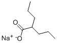 Sodium 2-propylpentanoate Structure