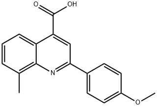 2-(4-METHOXYPHENYL)-8-METHYLQUINOLINE-4-CARBOXYLIC ACID Structure