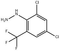 2,4-DICHLORO-6-(TRIFLUOROMETHYL)PHENYLHYDRAZINE Structure