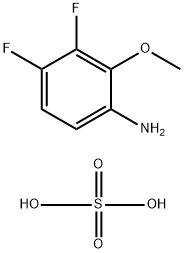 3,4-Difluoro-2-methoxyaniline sulfate Structure